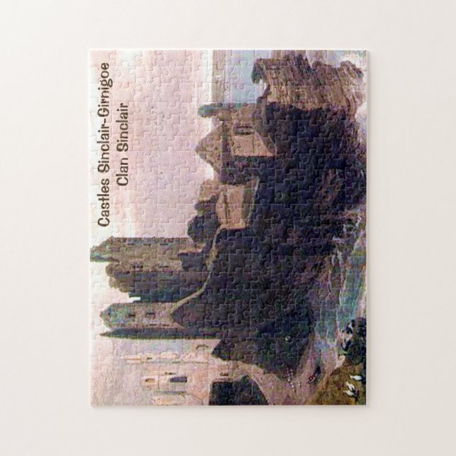 Castles Sinclair-Girnigoe - Klan Sinclair Pussel (Vertikal)