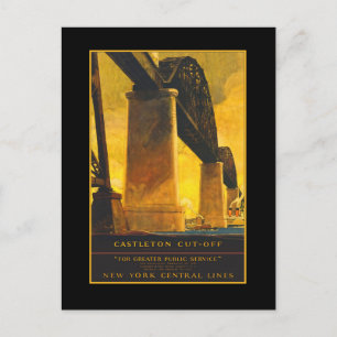 Castleton Cutoff Bridge Travel Poster på kort