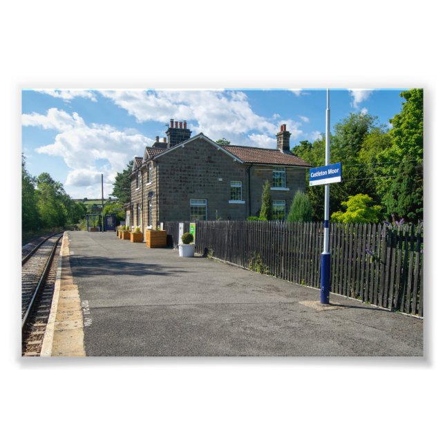 Castleton Moor järnvägsstation Fototryck (Framsidan)