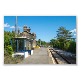 Castleton Moor järnvägsstation Fototryck
