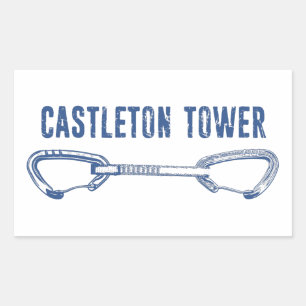 Castleton Torn klätterQuickdraw Rektangulärt Klistermärke