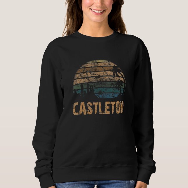 Castleton Vintage Sunset Distressed T Shirt (Framsida)