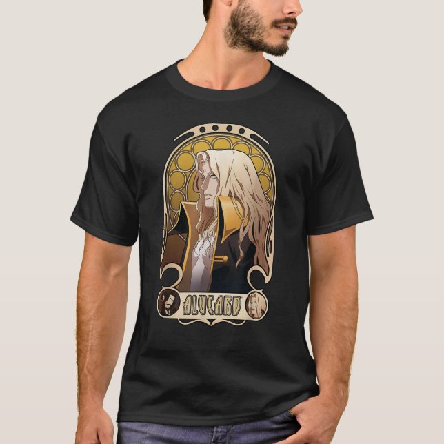 Castlevania Alucard Porträtt T Shirt (Framsida)