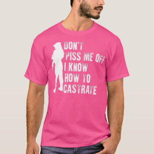 Castrate Feminist Girl Vet Tech Feminism Hundägare T Shirt