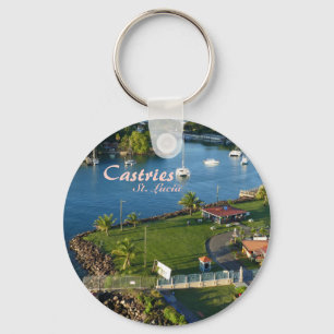 Castries Saint Lucia Karibien Nyckelring