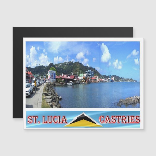 Castries - Saint Lucia - Panorama - (Fram/baksida)