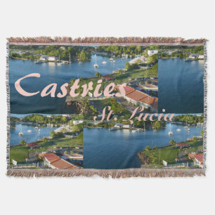 Castries Saint Lucia Västindien Filt
