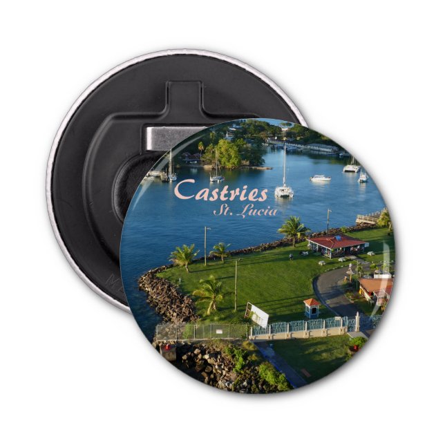 Castries Saint Lucia Västindien Flasköppnare (Framsidan)