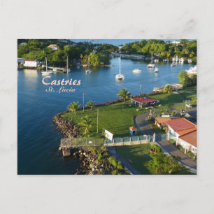 Castries Saint Lucia Västindien Vykort
