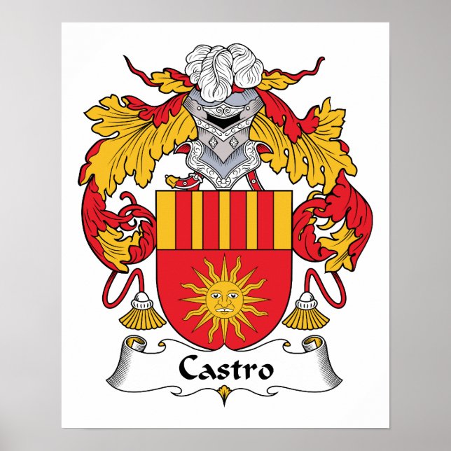 Castro Family Crest Poster (Framsidan)