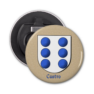 Castro Heraldic Arm on Parchment Stil Back Flasköppnare