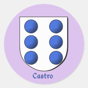 Castro Historic Family Shield Stickers Runt Klistermärke