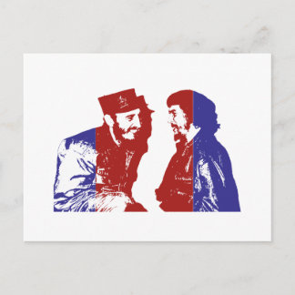 Castro och Che Vykort