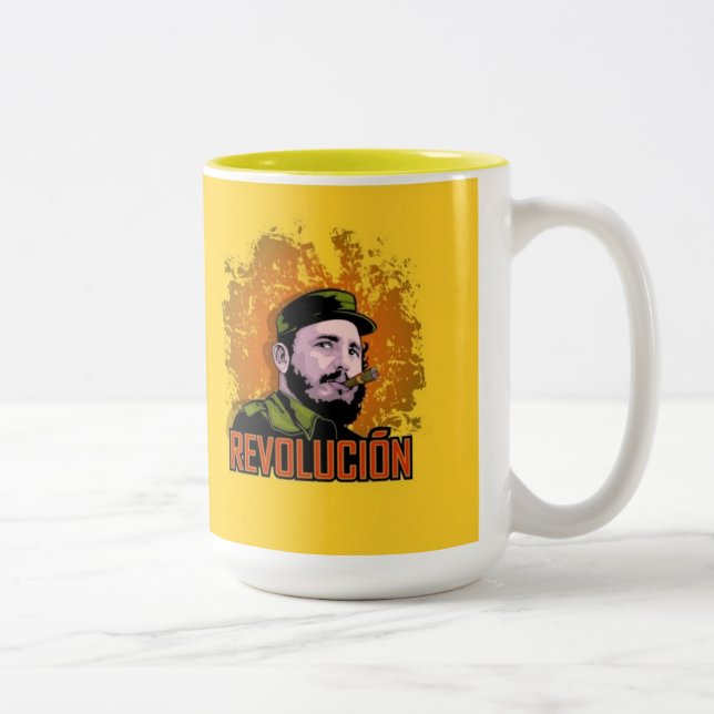 Castro revolutionmugg Två-Tonad mugg (Höger)