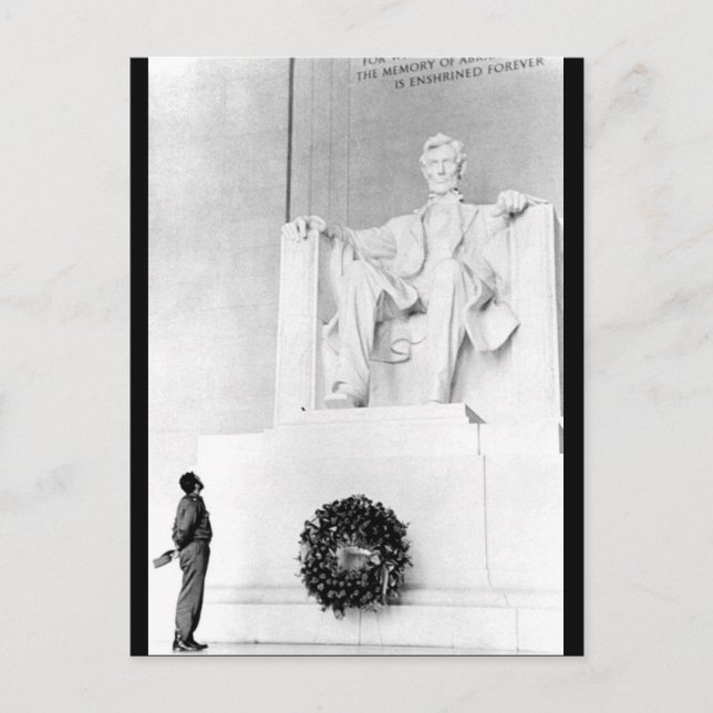 Castro ser på Lincoln Vykort (Framsida)