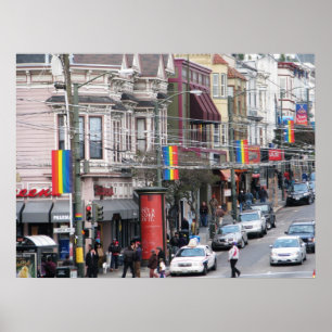 Castro Street - San Francisco, Kalifornien Poster