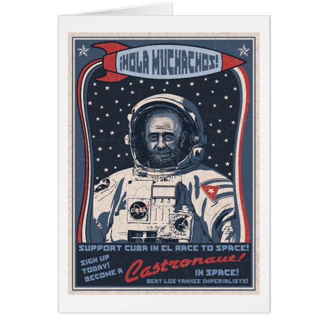 Castronaut Hälsningskort (Framsidan)