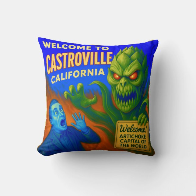 CASTROVILLE, CALIFORNIA 16X16 INCH DEKORATIV KUDDE (Framsida)