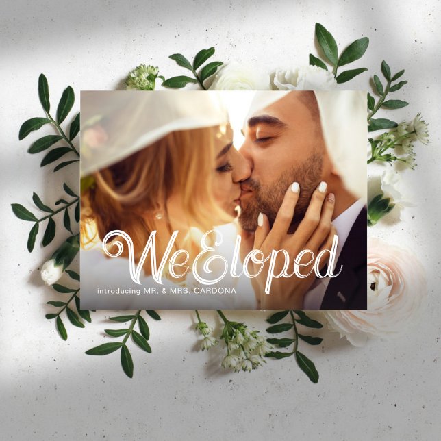 Casua Elopement Foto Meddelande Vykort (Skapare uppladdad)