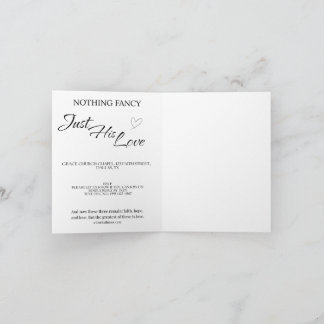 Casual Christian Wedding Invitation | Faith Inbjudan