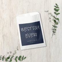 Casual Handskriven Typografi Silver & Marinblå