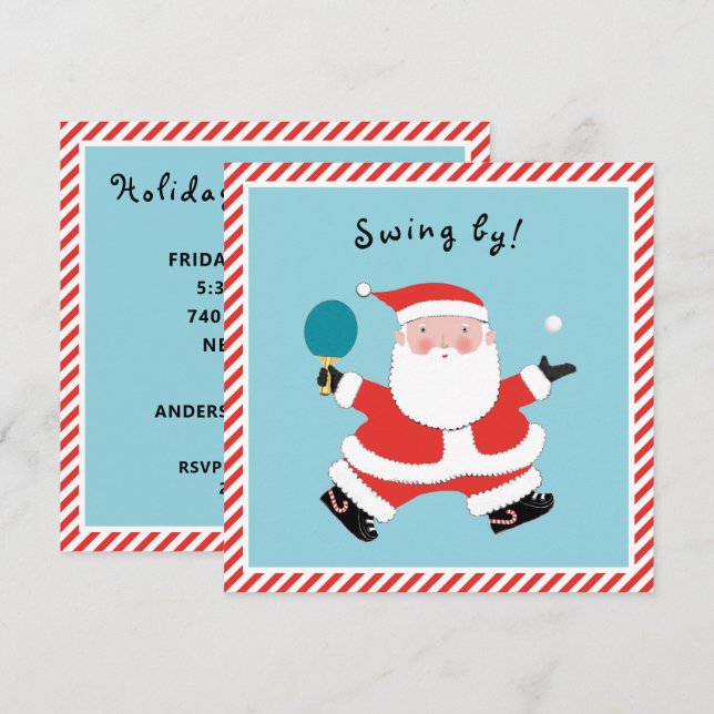 Casual julfirande inbjudningar (Fram/baksida)