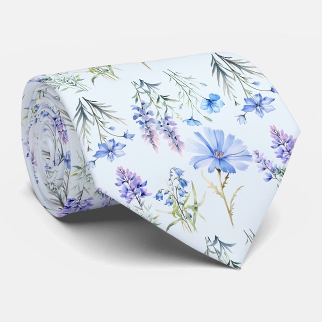 Casual Office Vilda Blommor Boho Halsduk Slips (Rullad)