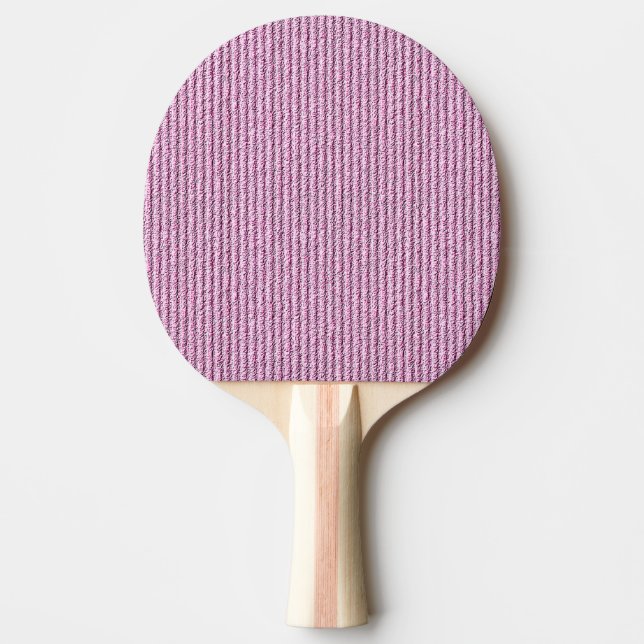Casual Pink Corduroy Stripe Pattern Pingisracket (Framsidan)