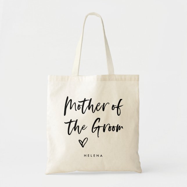 Casual Script | Chic Mor i Groom Tygkasse (Framsidan)