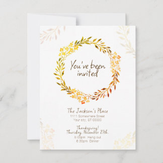 Casual Thanksgiving Invitation - Make it your own Inbjudningar