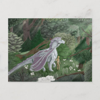 CasualStrollElf&Dragon-vykort Vykort