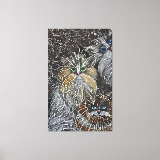 Cat3 - fotobomb canvastryck (Framsida)