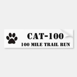CAT-100, 100 Mile Trail Löpning Bildekal