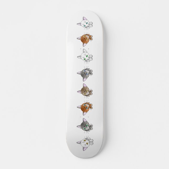 Cat-1 Skateboard Bräda 21,5 Cm (Framsida)