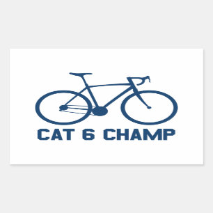 CAT 6-avdelning Rektangulärt Klistermärke