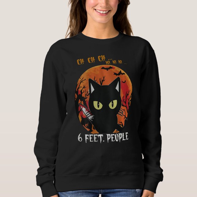 Cat 6 Feet People Oh Oh Oh Scary Halloween Costume T Shirt (Framsida)