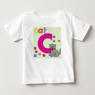 Cat Alphabet Brev C T Shirt