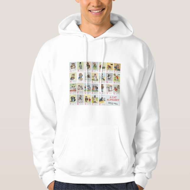 Cat Alphabet, Louis Wain Hoodie (Framsida)