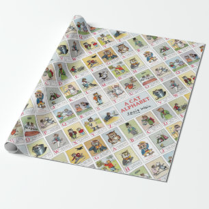 Cat Alphabet, Louis Wain Presentpapper