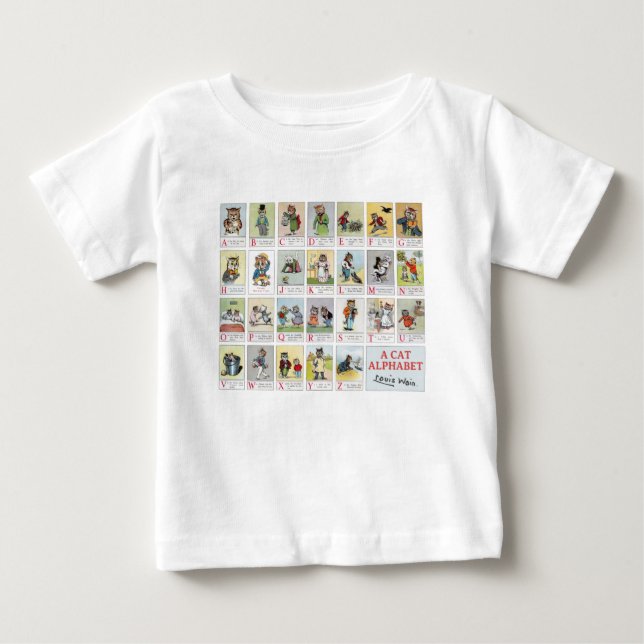 Cat Alphabet, Louis Wain T Shirt (Framsida)