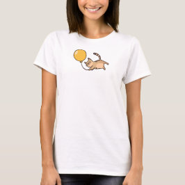 Cat and Balloon T Shirt