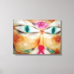 Cat and Bird, Paul Klee Canvastryck