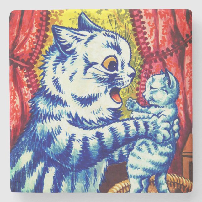 Cat and Her Kittens Stenunderlägg (Framsidan)