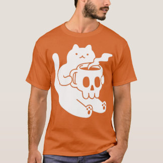 Cat and Skull Mug T Shirt