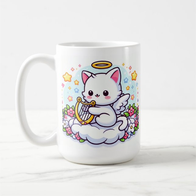 Cat Angel Kaffemugg (Vänster)