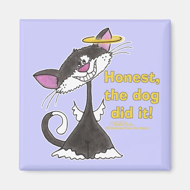 Cat Angel Magnet (Framsidan)