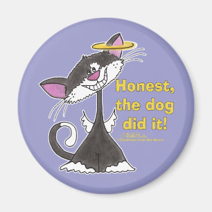 Cat Angel Magnet