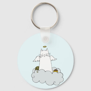 Cat Angel-Personlig Nyckelring