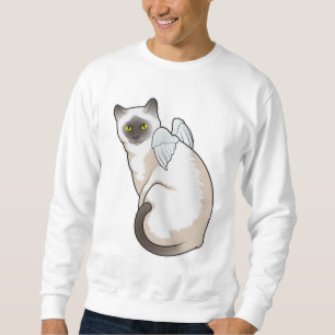Cat Angel vingar Lång Ärmad Tröja