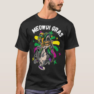 Cat Animal Cute Mardi Gras Carnival Jester T Shirt